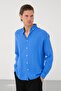Men's Breathable Muslin Fabric 100% Cotton Washable Pocketless Shirt - 4