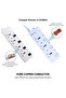 3-Way Power Extension Strip with Individual Switches, Universal Socket Design, 3-Meter Cable - 6