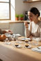American 6-Piece Glass Coffee Cup Set – Transparent Coffee Cup Set, Stylish Presentation Cup 100-199 ml - 3