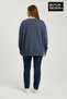 Women's Large Size Unified Collective Printed Crew Neck Slim Sweatshirt Spr26Bswk956-10 - 3