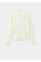 Floral Pattern Openwork Knit Sweater - 3
