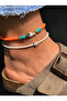 Bym Neon Fish Figured Bead Anklet Colorful Handmade Women's Summer Accessory - 4