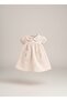 Baby Bebe Collar Pocket Embroidered Muslin Dress Summer Wear - 4
