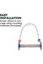 Beak Roll Bird Swing, Natural Pumice Perch Toy Trims Nails & Beaks, Safe Non-Toxic - 4
