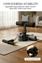 Pink Home Abs Exercise Support Bar with Floor Suction Base, Pull Ropes and Multi-Level Adjustment - 4