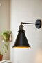 Thin Black Wall Articulated Decorative Wall Sconce Lamp Rustic Patisserie Reception Showroom Hall