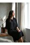 Women's Black Buttoned Shirt Dress – Linea Fit |   Flowing Form |   Breathable Woven - 4