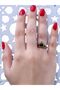 Natural Stone Onyx Natural Stone Antique Model Women's Adjustable Ring Euy72O - 3