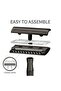 Stainless Steel Double Edge Safety Razor, Classic Black Shaving Tool for Men - 2