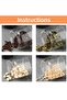 4-Piece Vacuum Sealed Coffee Bean Storage Jars, Transparent Glass Airtight Container Set - 6