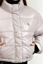 Quilted Regular Fit Mock Neck Puffer Coat Lv047D504Gqjl Coat Lv047D504G Qjl - 5