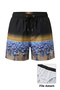 Swim Shorts with Zipper Pockets and Mesh Lining, Quick Dry Premium - Black - 2
