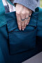 Canvas Shoulder Bag Waterproof Fabric Petrol Blue - 5