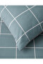 Gridline Easy-Iron Single Duvet Cover Set with Sheets 160X220 cm Seledon-Plum - 6