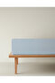 Novella Premium Cotton Textured Single Fitted Sheet 100X200 cm Light Blue - 6