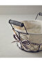 Aluna Metal Bread Basket Beige - 2
