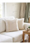 2-Pack |   100% Cotton Buldan Handmade Cream Lace Natural Zipperless Pillow Cover - 8