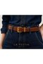 Genuine Leather Gold Buckle Women's Belt Pants Belt, Shirt Belt - 2