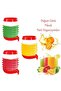 Water Dispenser Practical Thermos Fountain with Bellows 5.5 Liter Picnic Camping Water Ayran Soft Drink Red - 5