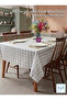 Tablecloth with Pvc Lace Appearance, Easy to Clean, Non-Slip, Liquid-Proof, Without Holes.