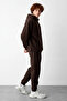 Men's Cotton Relaxed Fit Kangaroo Pocket Hooded Tracksuit Set - Hiking - 4
