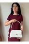 Women's Lale Model White Hand & Shoulder Bag - 4