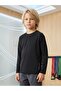 Reflective Printed Sweatshirt for 6-9 Years Old - Black