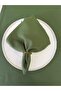 Aura 6 Pieces Cotton Stain-Resistant Green Napkin 40 X 40 cm - 4