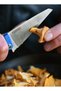 Fieldchef Folding Pocket Knife Blue, 10cm Stainless Steel 18/8 Food-Grade Camping Knife with Locking Blade, G10 Handle, Foldable Design & Nylon Carry Case for Outdoor Cooking & Survival - 5