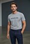 Men's Blue Inspire Printed Single Jersey Fabric T-Shirt Slim Fit Cotton Summer Men's T-Shirt White-181 - 2
