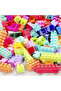 1set bagged 108PCS Plastic Building Blocks With Stickers Children Small Particle Assembly Toy Creati - 6