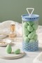 Mini Size 8-Piece Green Makeup Sponge Set - 2 cm X 3 cm Makeup Application Sponge - 3