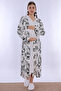 Cotton Fabric Maternity Set with Breastfeeding Features Effortt |   4 Pieces - Ecru - 2