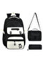 Licensed Twill Fabric Logo Cover Black School Backpack, Thermal Lunch Bag and Pen Holder - 3