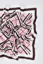Patterned Medium Size Satin Scarf Elaya - 4