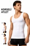 White Men's Corset Shapewear Athlete's Belly and Chest Enhancer Upright Posture Tightener Fit