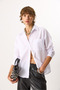 Women's Regular Fit Pocket Poplin Shirt 100% Cotton - White - 8
