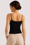 Women's 2-Piece Cotton & Modal Strap V-Neck Basic Undershirt - Non-Sweating Flexible Fabric - 6