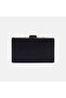 Women's Black Stone Chain Strap Evening Dress Clutch Bag - 2