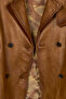 Gabriela Women's Camel A-From Double-Breasted Leather Jacket 26Sge5670Nc - 8