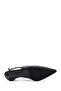 Women's Black Open-Back Heeled Leather Shoes 26Pfd202618 - 6
