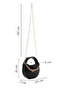 Women's Black Long Strap Quilted Mini Evening Dress Bag 26Pbd2466Kp - 2