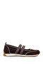 Women's Brown Strappy Suede Leather Ballerinas 26Pfd221010