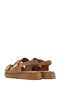 Women's Powder Thick-Soled Buckle Suede Leather Comfort Sandals 26Sfd340510 - 6