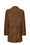 Pamela Women's Brown Suede Leather Coat 25Sgd53041B - 2