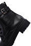 Women's Black Zippered Buckle Detailed Leather Casual Boots 24Wfd2905Ft - 8
