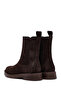 Women's Brown Suede Leather Chelsea Boots 25Wfd202310 - 6