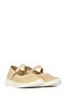 Women's Beige Buckle Patterned Suede Comfort Shoes 26Pfe470810 - 2