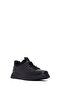 Men's Black Lace-Up Sneakers, Genuine Leather Casual Shoes 25Wfd6761Ft - 6