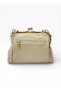 Cream Women's Scholarship Bag with 4 Compartments, Adjustable Crisscross Straps Soft Faux Leather Shoulder Straps and Crossbody Bag - 5